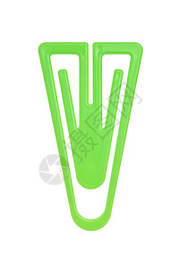 绿纸剪页办公用品白色宏观学校设计塑料对角线曲线夹子用品图片