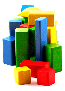 木制构件学习黄色长方形游戏构造木头立方体喜悦玩具孩子图片