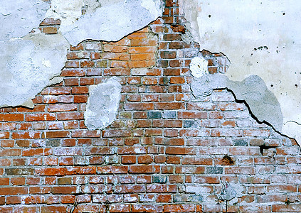 已销毁的砖墙橙子石工墙纸瓦砾矩形石匠建筑师石头黏土纹理图片