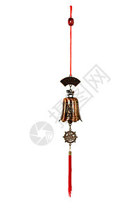 Bell 孤立在白色背景上插图文化金属黄铜青铜铃声警报玩具图片