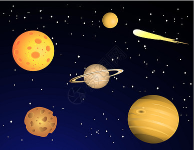 行星太阳插图环境科学全世界宇宙月亮生活卡通片外星人图片