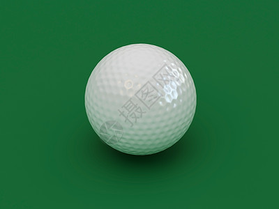 球打高尔夫球运动白色绿色渲染标识插图背景图片