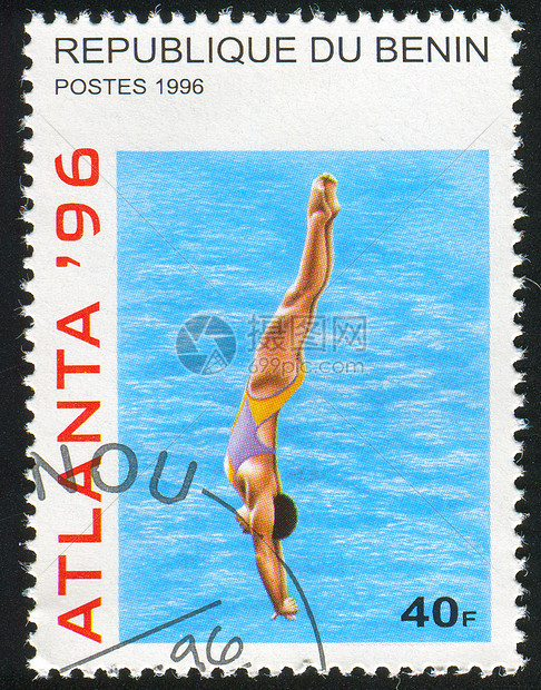 潜水肌肉女性竞赛身体邮资明信片数字历史性手臂集邮图片