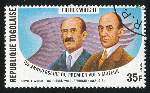 奥维尔和韦伯赖特邮票邮件海豹成人信封男性古董头发明信片历史性图片
