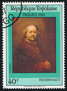 Rembrandt 油漆历史性绘画艺术集邮邮资文化邮票邮戳画家插图图片