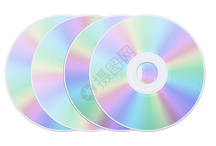 孤立的磁盘 dvd cd圆圈袖珍贮存视频反光激光白色记录折射技术图片