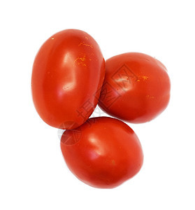 白色背景的三西红柿蔬菜红色藤蔓绿色宏观市场反射食物植物团体图片