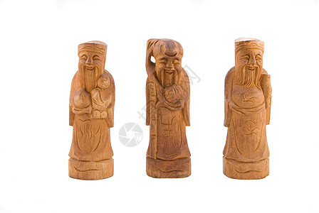 三个智者宗教白色文化衣服雕像雕塑木头雕刻棕色图片