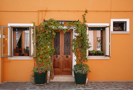 橙色房子布罗拉诺图片