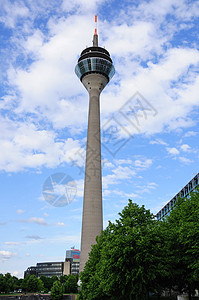 德国杜塞尔多夫建筑物建筑学游客旅游天空观光蓝天风景街道图片