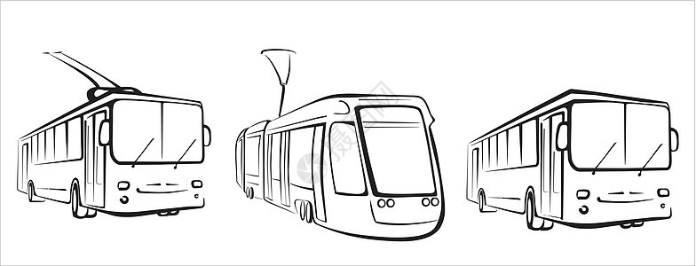 公交公共交通成套符号图片
