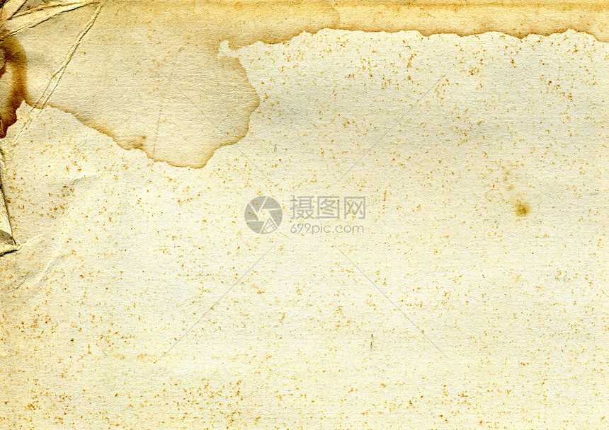 长年纸笔记框架棕褐色莎草裂缝风化纸板发黄手稿帆布图片