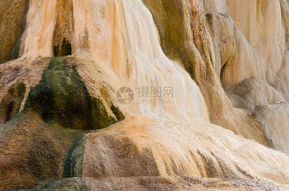 美国怀俄明黄石国家公园 Mammoth热泉的详情图片