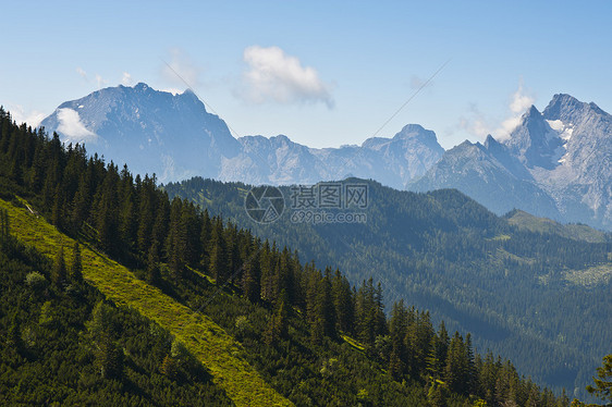 山山脉石灰石旅行牧场植物岩石国家顶峰云杉荒野蓝色图片