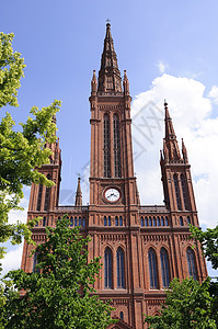 德国威斯巴登的旅游风景游客建筑学地标历史文化遗产蓝天天空旅行图片