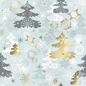 冬季重温模式绘画森林金子圆圈木头星星季节墙纸水晶卷曲图片