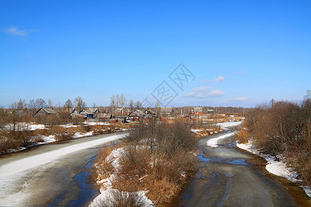 冰雪在河上雪堆风景社区植物海岸天空云杉反射蓝色天气图片