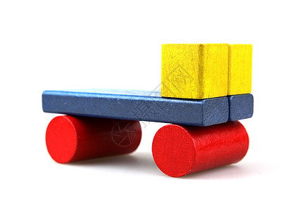 木制构件蓝色童年婴儿期喜悦游戏玩具学习立方体构造黄色图片