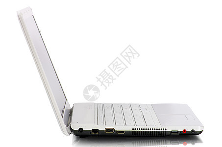 膝上型笔记本电脑白色屏幕力量全球办公室机动性网络键盘图片