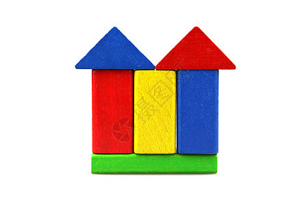 木制构件创造力黄色玩具婴儿期木头红色构造游戏绿色童年图片