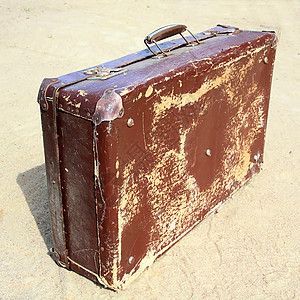 旧的估值皮革包装过夜旅行假期行李小路安全公文包古董图片
