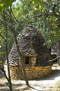 Breuil的白骨历史小屋钻孔游客农村屋面石旅游公司乡下人磨练图片