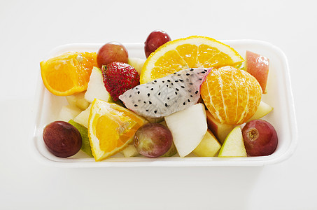 水果碗食物橙子白色图片