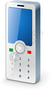 移动电话电子产品插图细胞技术纽扣屏幕蓝色展示灰色阴影背景图片