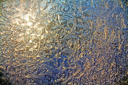窗口上的冰结晶季节温度冻结水晶日落雪花窗户日出寒冷图片