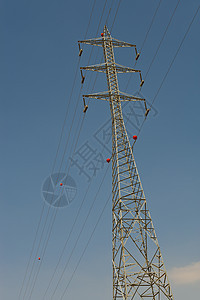 电力线沙漠国家农村桅杆金属基础设施技术灰尘力量精力图片