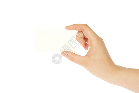 手上的卡片中红色床单办公室女性手指海报问候语拇指图片