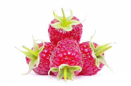 树莓草莓水果活力甜点红色水平白色覆盆子宏观食物图片