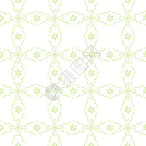 无缝无缝花卉形态绿色插图装饰叶子条纹创造力墙纸绘画背景图片