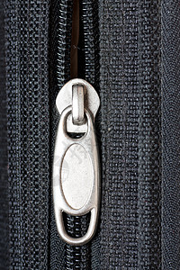 拉链宏观紧固件白色纺织品安全黑色压缩扣子衣服金属图片