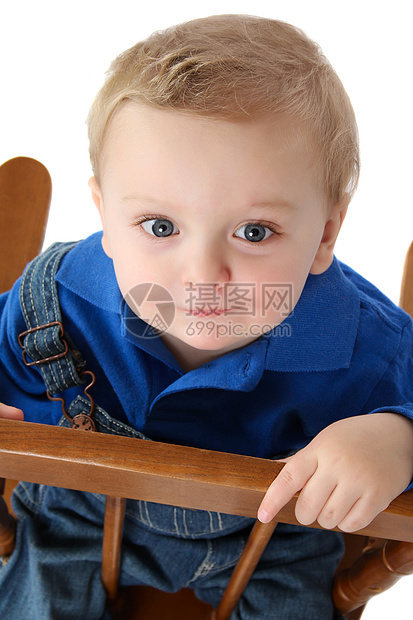 宝宝男孩童年蓝色男生男性衬衫儿童椅子金发育儿孩子图片