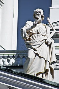 赫尔辛基大教堂晴天大教堂雕塑纪念碑宗教建筑教会白色首都圆顶图片