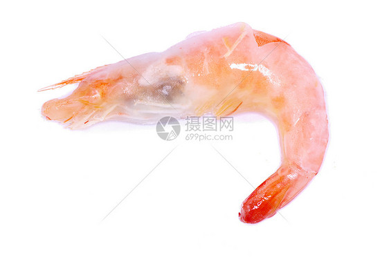 虾海鲜宏观尾巴甲壳白色贝类小吃动物食物橙子图片