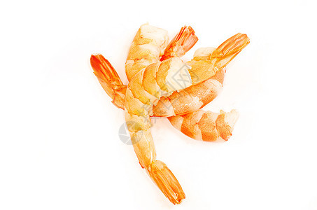 虾橙子贝类动物宏观小吃白色尾巴海鲜甲壳食物图片