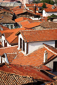 旧安卡拉屋顶首都建筑建筑学城市火鸡天线住房建筑物衰老废墟图片