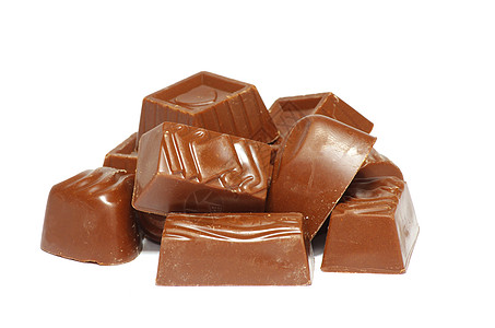 巧克力糖诱惑奶糖牛奶中心宏观甜点奶油棕色小吃美食图片