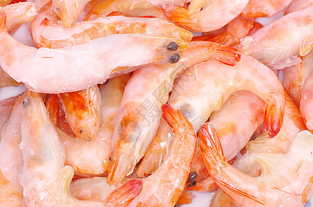 虾背景食物动物甲壳宏观贝类白色橙子海鲜小吃尾巴图片
