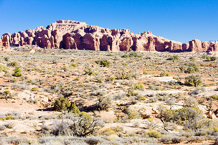美国犹他州犹他州国家公园外观地质拱门自然保护区风景侵蚀地质学np岩石旅行图片