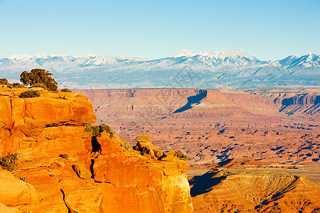 美国犹他州犹他州Canyonland国家公园地质学旅行侵蚀构造外观地质风景岩石山脉世界图片