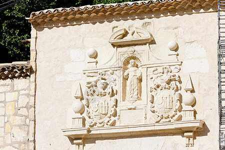 西班牙卡斯蒂利亚拉曼查Cuenca教堂的紧密教堂建筑学旅行雕像历史建筑艺术昆卡世界景点历史性图片