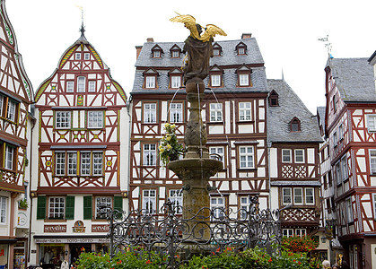 德国 列因兰普法尔兹城市旅行外观木结构正方形房子建筑学结构建筑物世界图片