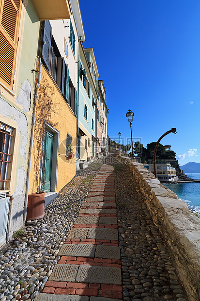 Bogliasco 狭窄街道图片