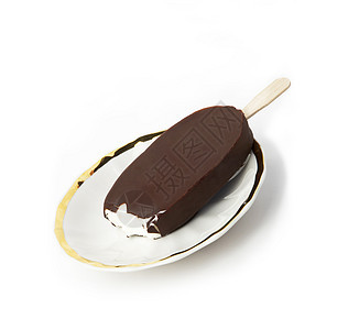 棍子上的冰淇淋甜蜜奶粉牛奶美味巧克力奶油派对婴儿食物孩子们图片
