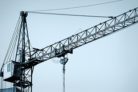 正在施工中齿轮电缆建筑机械建设水平蓝色杠杆工地工业图片