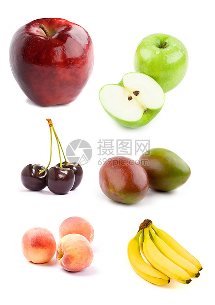 水果混果浆果香蕉粉色红色食物绿色生活方式黄色产品白色图片