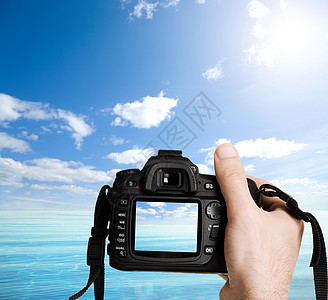 平静的海洋蓝色相机艺术摄影摄影师海浪太阳照片屏幕天空图片